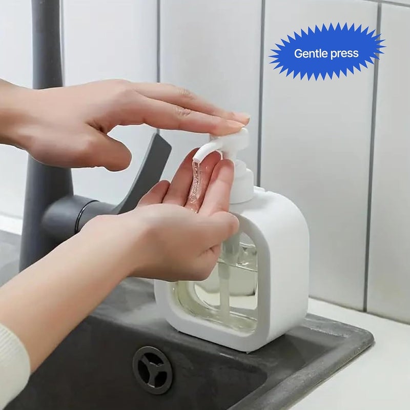 Niralasa Niralasa Reusable Liquid Soap Dispenser, Clear Plastic Bottle with Pump, Soap Dispenser for Liquid, Shampoo, Conditioner, Shower Gel, Hand Wash (Pack of 1) - Image 3