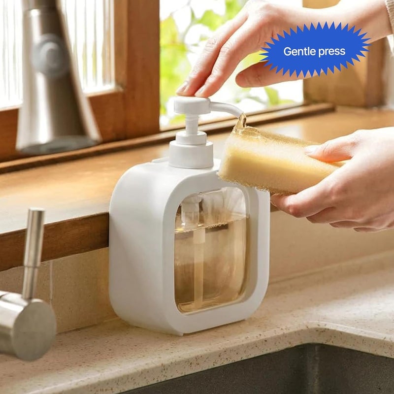 Niralasa Niralasa Reusable Liquid Soap Dispenser, Clear Plastic Bottle with Pump, Soap Dispenser for Liquid, Shampoo, Conditioner, Shower Gel, Hand Wash (Pack of 1) - Image 4