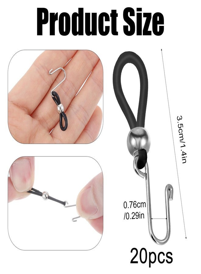 APLZGMG 20Pcs Zipper Holder Upper for Jeans, Zipper Stopper Helper Clip for Pants Button Lock Hooks Stop Zippers Slipping, Hooks for Jeans Zippers Jean Buttons (Black+White) - Image 3