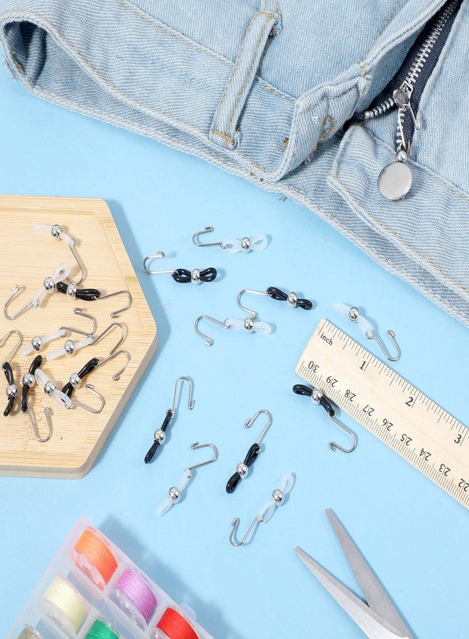 APLZGMG 20Pcs Zipper Holder Upper for Jeans, Zipper Stopper Helper Clip for Pants Button Lock Hooks Stop Zippers Slipping, Hooks for Jeans Zippers Jean Buttons (Black+White) - Image 5
