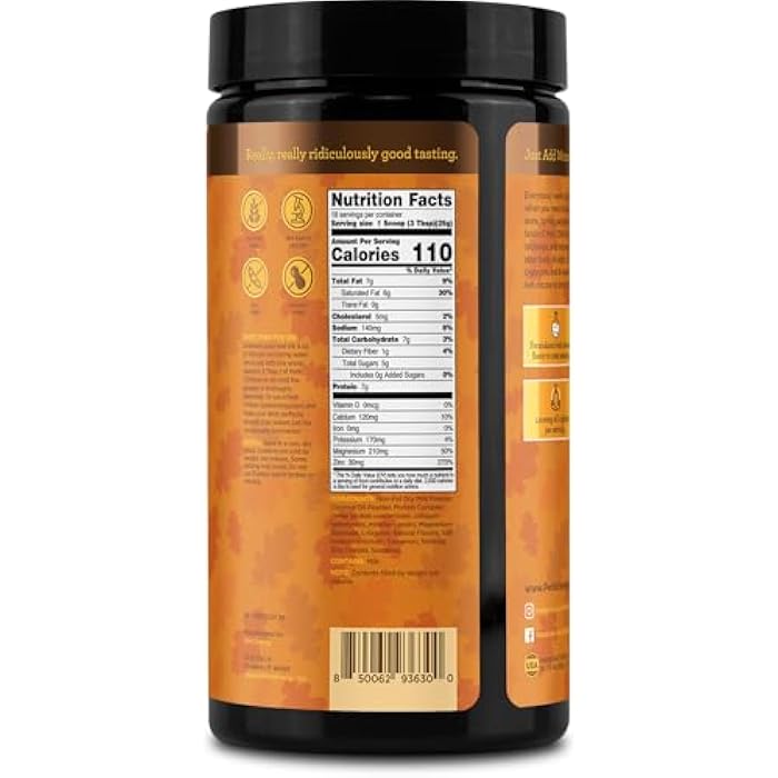 Perk Chill Drink Mix (Pumpkin Spice) 18 Servings – Calming Melatonin-Free Nighttime Sleep Aid Support with Magnesium & L-Glycine, Soy-Free, Peanut-Free, Gluten-Free - Image 3