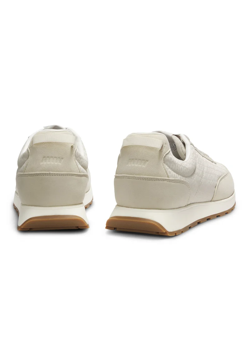 هوجو Running-inspired trainers with monogram-jacquard uppers