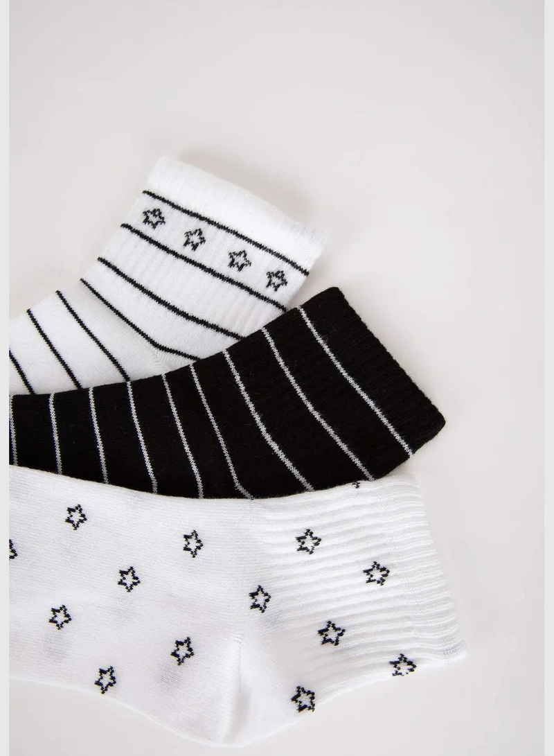 DeFacto 3 Pack Woman Mid Cut Socks
