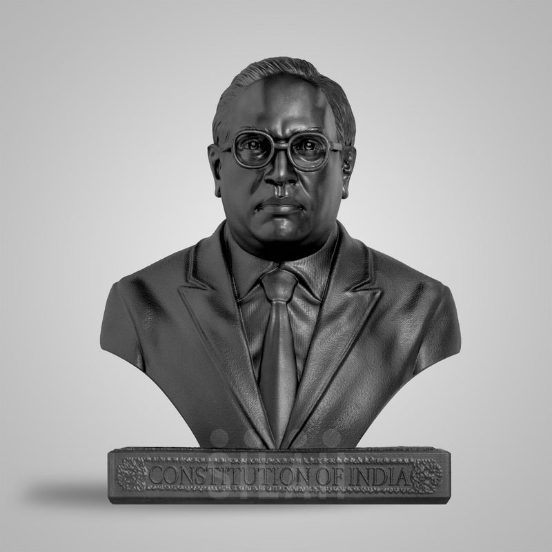 SILAII Dr. B. R. Ambedkar Sculpture – 8 Inch, Matte Black Finish | Perfect for Home Decor, Office Desk, Study Table & Gifting - Image 3
