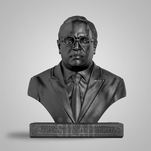 SILAII Dr. B. R. Ambedkar Sculpture – 8 Inch, Matte Black Finish | Perfect for Home Decor, Office Desk, Study Table & Gifting - Image 1