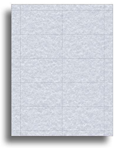Desktop Publishing Supplies Blue Parchment Style Business Cards - 25 Sheets / 250 Business Cards - 65lb Cover (176 GSM) - Image 1