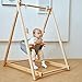 Avenlur Spruce Baby and Toddler Foldable Swing Set with Stand Premium Montessori Waldorf Style SelfStanding Indoor Swingset for Children 6m to 3 Yrs Perfect for Home Child Day Care Preschool - Image 3