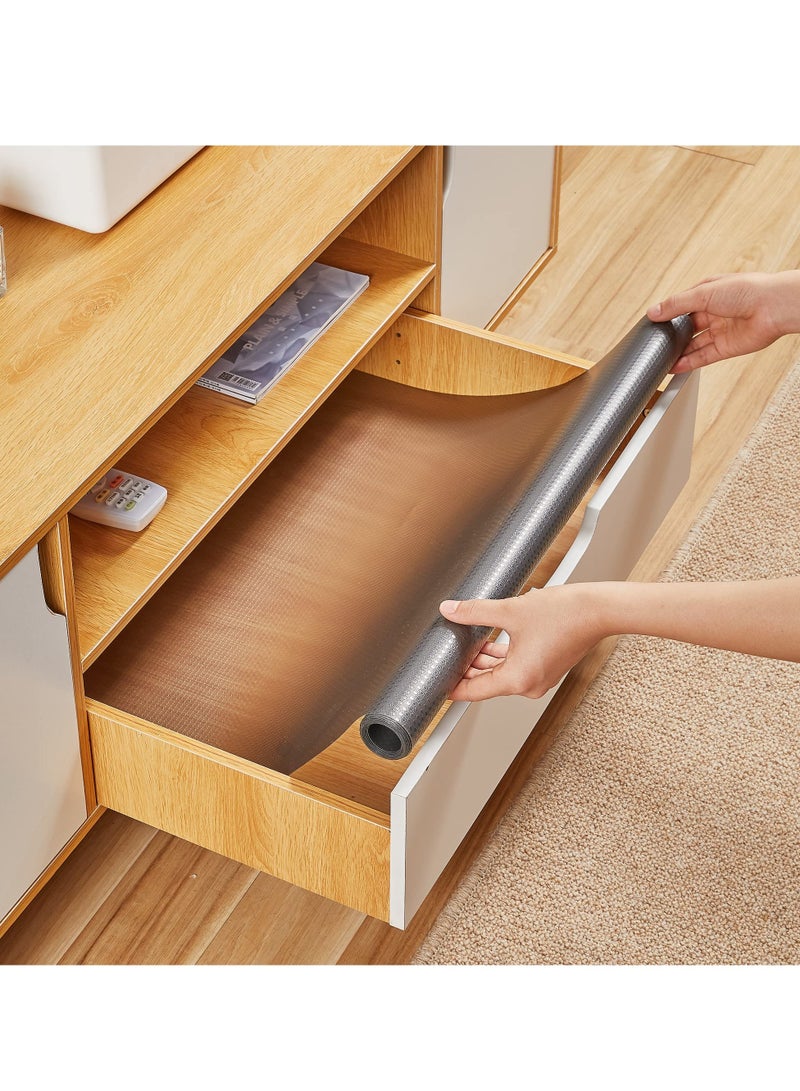 Excefore 2pcs Shelf Liner Kitchen Drawer Mats Non-Slip Liner Non-Adhesive Waterproof Oil Proof Washable for Fridge Dresser Toolbox Cupboard Storage and Desk  - Image 1