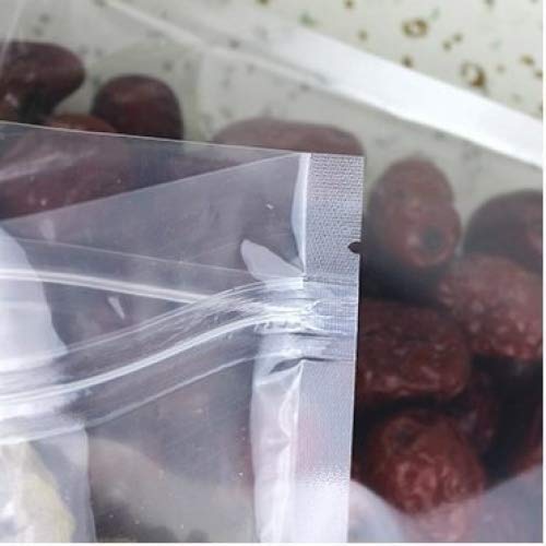 VETRA Stand up Clear Ziplock Pouch 47 X 75 Inches 50 Packs Food Graded Zip Lock Closure Clear Front Back Heat Seal able Resealable - Image 2
