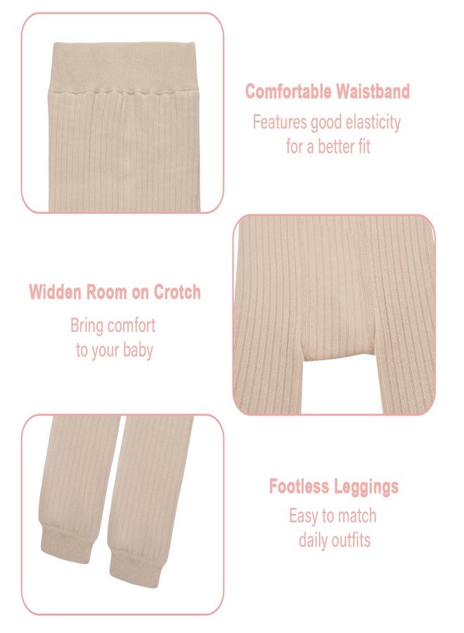Looching Toddler Girls Fleece Lined Leggings Baby Kids Cotton Winter Warm Thick Velvet Knit Tights Thermal Pant Trouser 1-2Years - Image 3