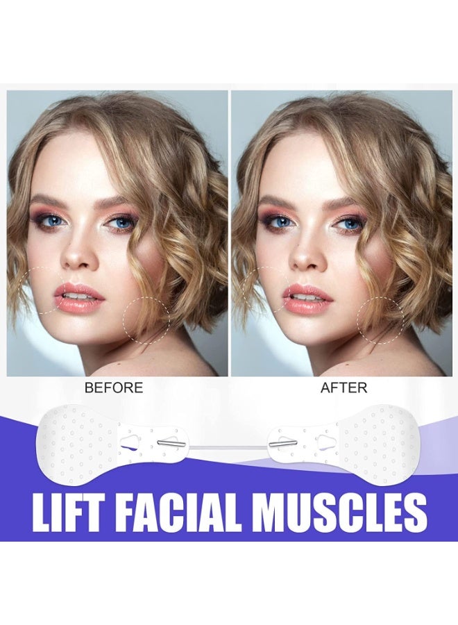 rocooart 80 Pieces of invisible V-shaped face lifting Straps, neck and eye lifting Patches, flexible and Water-resistant for Double chin, with 4 Pieces of string for Women and Girls, Suitable for all skin Types. - Image 3