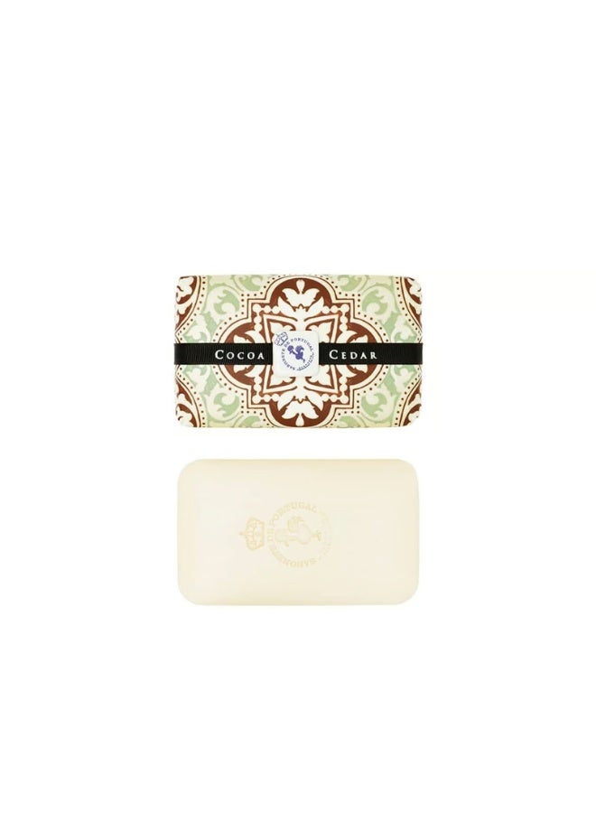 Castelbel Tile Cocoa & Cedar Soap Bar 300g - Image 1