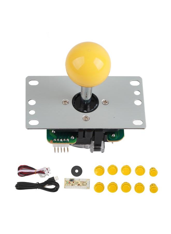 DIY USB Controller Computer Rocker Game Stick Joysticks with Control Chip for Arcade Game Yellow - pzsku/ZBE9A594476145722041FZ/45/_/1732119659/e8f13ddb-1528-44c3-907a-5f1be7931652