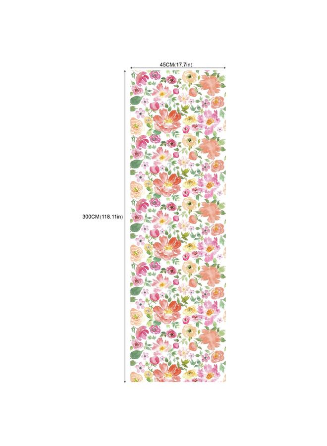 Bluejw Small Fresh Green Plant Flower And Leaf Lemon Self-adhesive Wallpaper Wallpaper Bedroom Hotel Decoration Wallpaper RW181-200 - Image 1