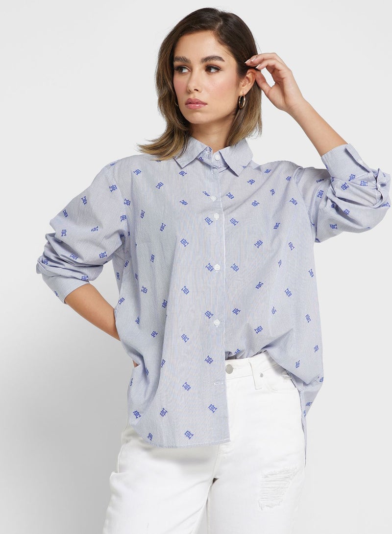 TOMMY HILFIGER Button Down Printed Shirt - Image 1