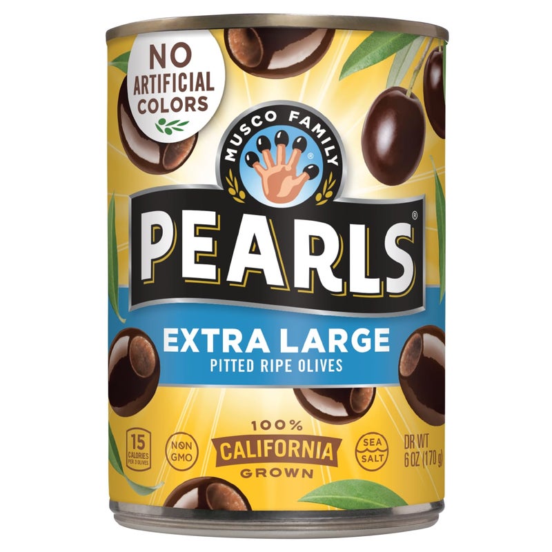 Pearl's Pearls ExtraLarge Ripe Pitted Olives Pack of 8 6 oz Cans - Image 3