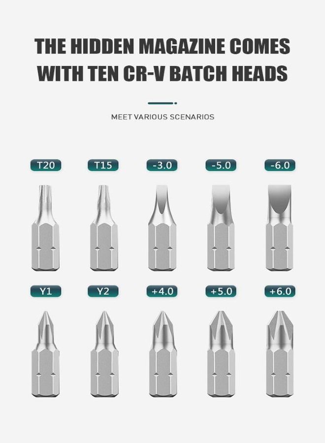 طقم مفك براغي من سبيكة السقاطة متعدد الوظائف متعدد الزوايا على شكل مثلث البرقوق ، أدوات صيانة قابلة للتعديل