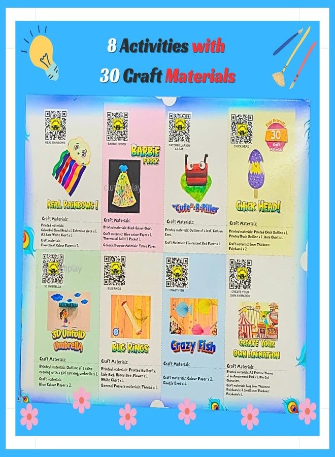 كتاب أنشطة Cluttchplay للأطفال بعمر 7 سنوات مع فيديو توضيحي | مجموعة أدوات يدوية جديدة للأطفال من عمر 7 سنوات فما فوق | مجموعة رسم للأطفال من عمر 6 إلى 12 سنة | كتاب تلوين للأطفال (المستوى 2) - Image 2
