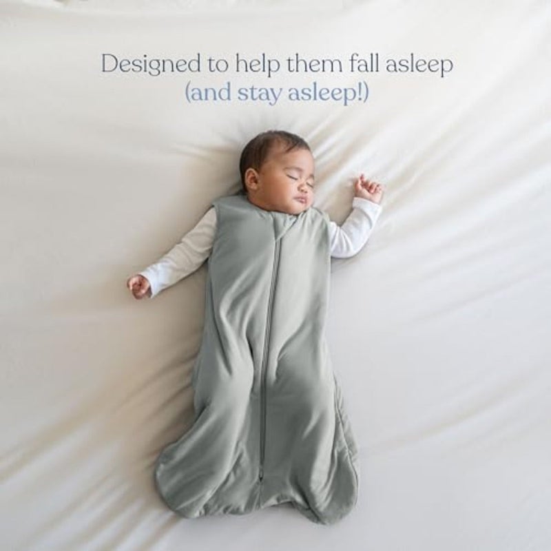HALO Sleeping Bag بطانية فائقة النعومة يمكن ارتداؤها، من الخيزران الفسكوزي، كيس نوم للأطفال، 1.5 كجم، من 6 إلى 12 شهرًا، متوسط، حكيم هادئ - Image 2
