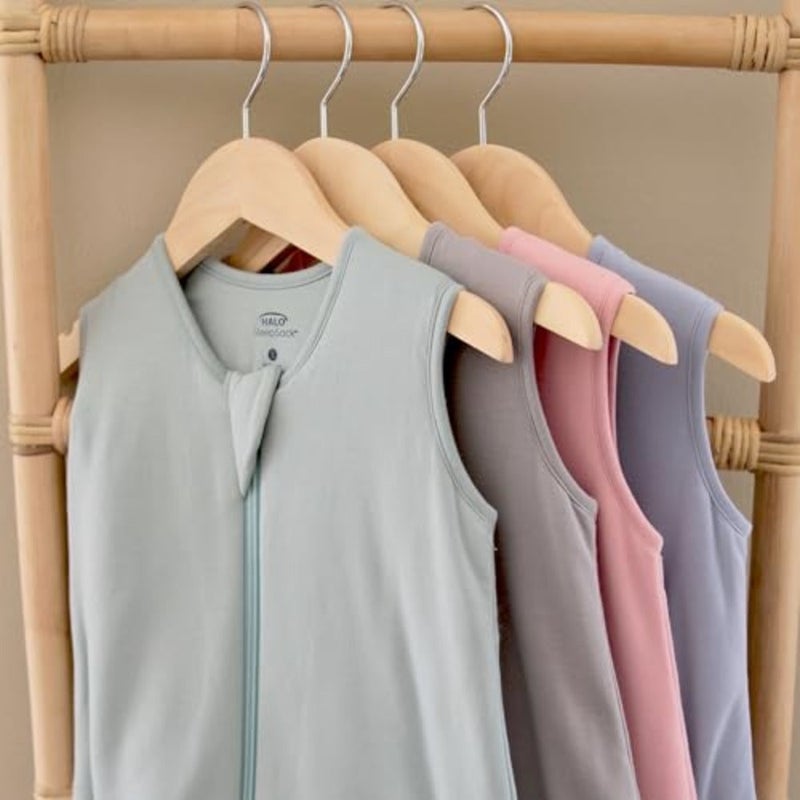 HALO Sleeping Bag بطانية فائقة النعومة يمكن ارتداؤها، من الخيزران الفسكوزي، كيس نوم للأطفال، 1.5 كجم، من 6 إلى 12 شهرًا، متوسط، حكيم هادئ - Image 3