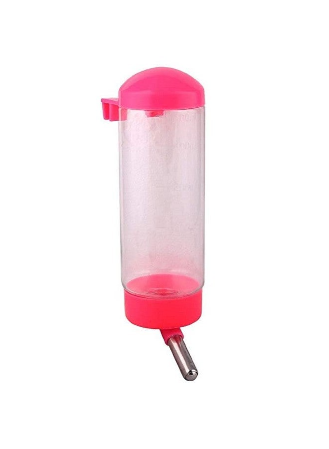 زجاجة موزع مياه سعة 500 مل - مقاومة للتسرب والصدأ وخالية من مادة BPA مع أنبوب من الفولاذ المقاوم للصدأ للجراء والقطط والأرانب والحيوانات الصغيرة الأخرى (قد يختلف اللون) - Image 3