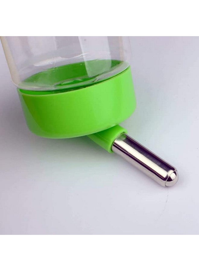 زجاجة موزع مياه سعة 500 مل - مقاومة للتسرب والصدأ وخالية من مادة BPA مع أنبوب من الفولاذ المقاوم للصدأ للجراء والقطط والأرانب والحيوانات الصغيرة الأخرى (قد يختلف اللون) - Image 5