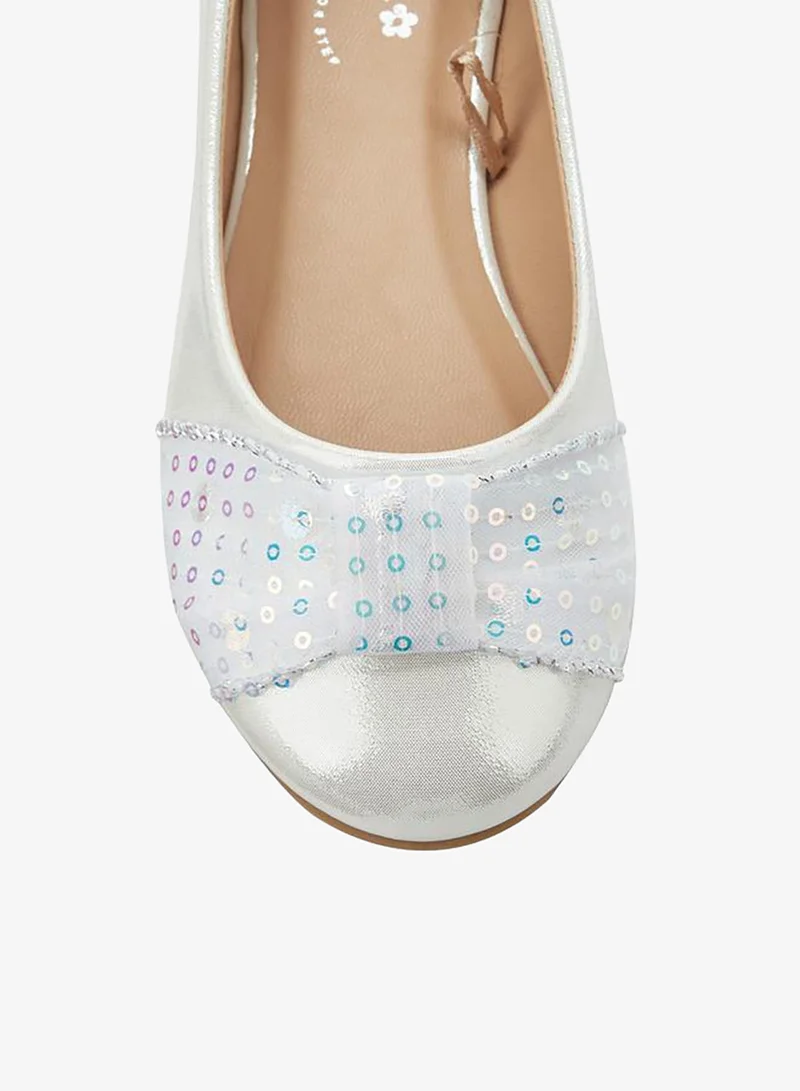 Little Missy WHITE Girls Slip-On Ballerina Shoes for Women | Best Price UAE