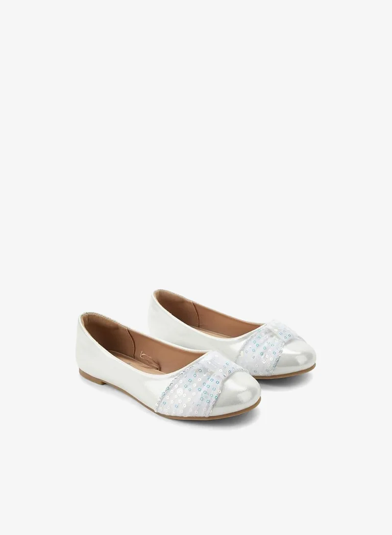 Little Missy WHITE Girls Slip-On Ballerina Shoes for Women | Best Price UAE