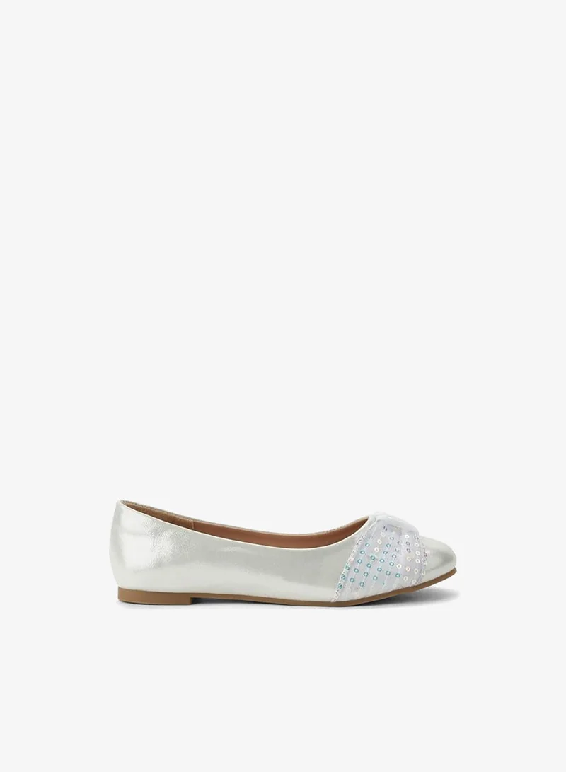 Little Missy WHITE Girls Slip-On Ballerina Shoes for Women | Best Price UAE