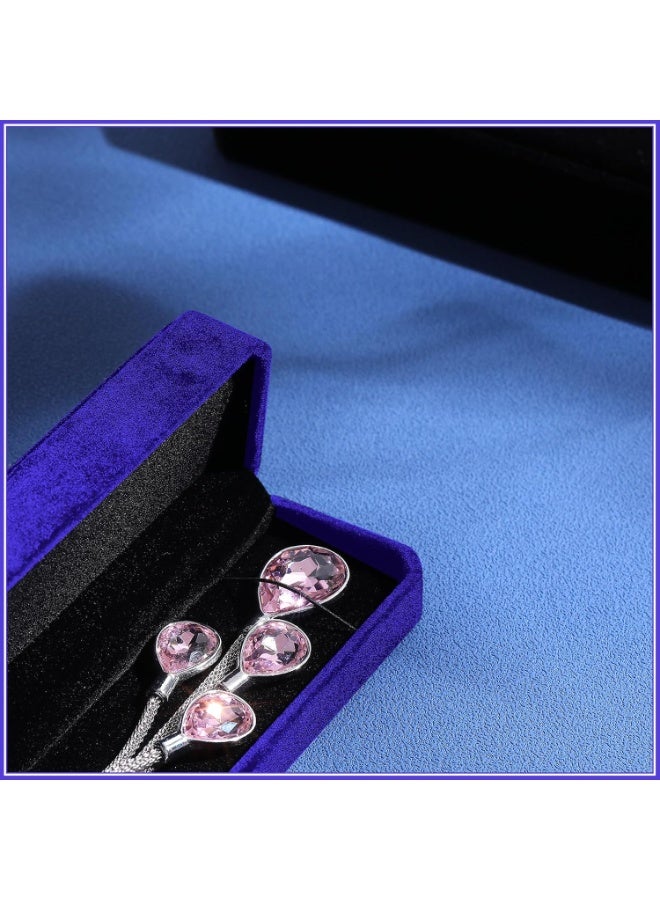 اليسا علب هدايا من 5 قطع - علب عرض وتغليف طويلة للمجوهرات للسلاسل والقلادات والأساور - Image 2