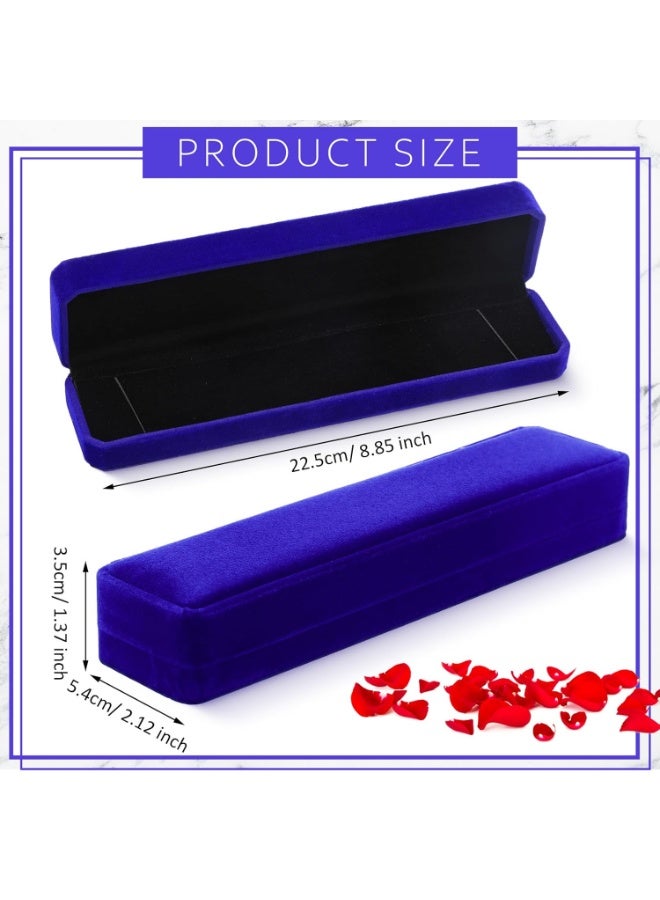 اليسا علب هدايا من 5 قطع - علب عرض وتغليف طويلة للمجوهرات للسلاسل والقلادات والأساور - Image 5