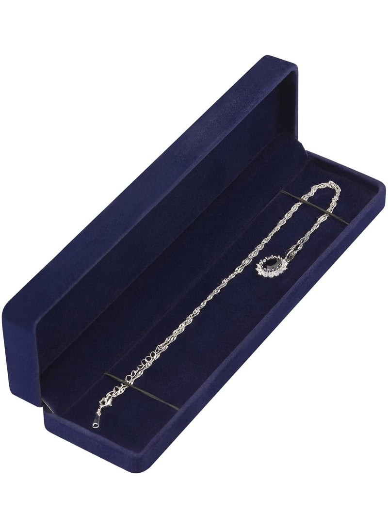 اليسا علب هدايا من 5 قطع - علب عرض وتغليف طويلة للمجوهرات للسلاسل والقلادات والأساور - Image 1