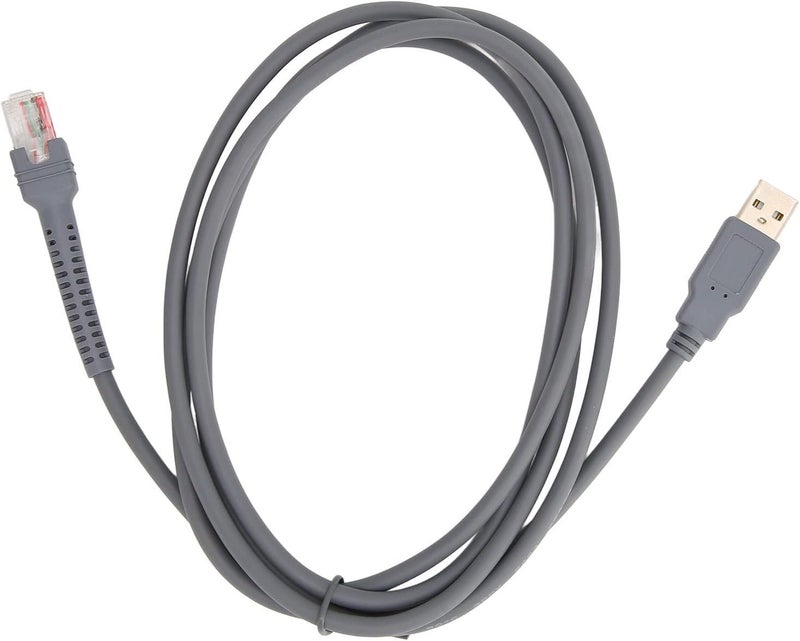 كابل ماسح الباركود، كابل بيانات USB جاهز للاستخدام، كابل ماسح متين وموثوق، متوافق مع Symbol LS2208 LS1203 LS4208 DS6707 DS6708، طول 2 متر - Image 1