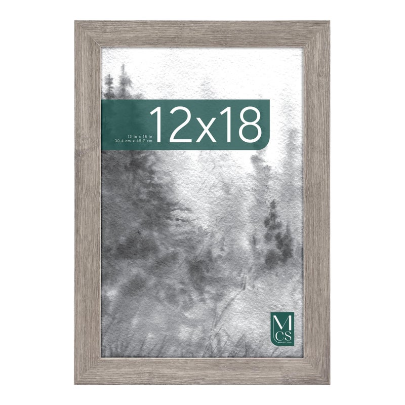 MCS Museum Poster Frame 12x18 Barnwood Vertical  Horizontal Wall Hanging Large Picture Frame for Photos Posters  Art Prints 1Pack