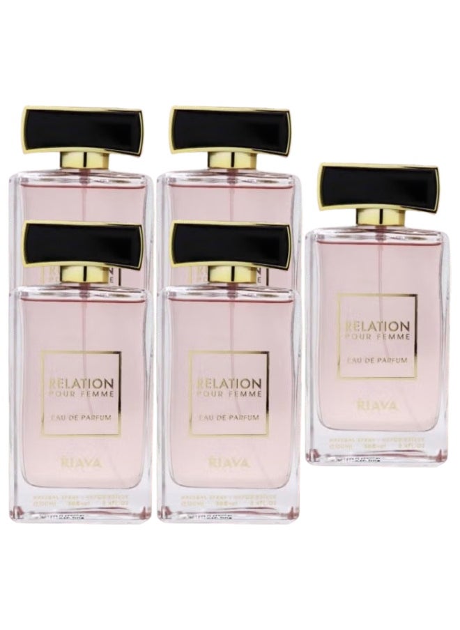 RIAVA PERFUMES - 5 Pieces Relation Perfume Pour Femme 100ML - Image 1