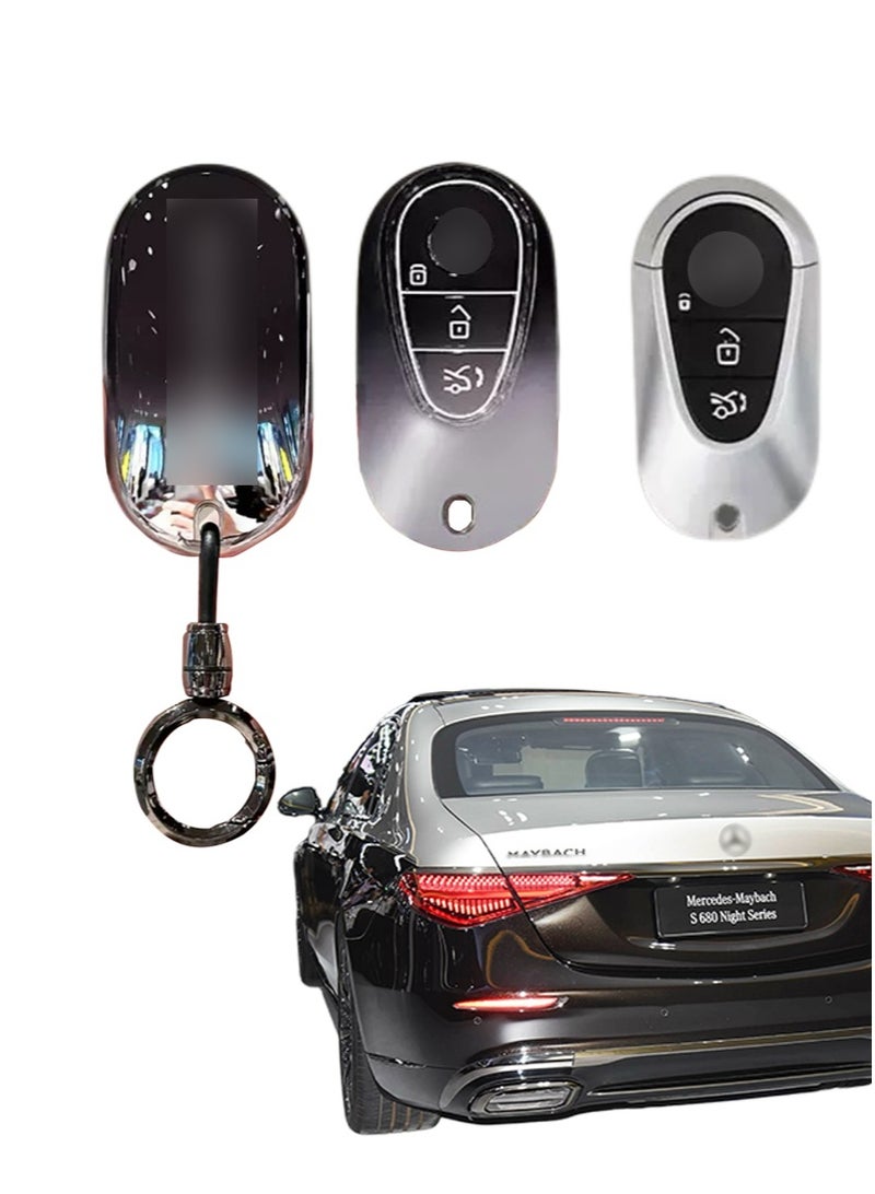 بنز واقي مفتاح السيارة مناسب لمفاتيح سيارة مرسيدس بنز الجديدة ، ومفاتيح السيارة الراقية والعصرية والمعبئة بشكل مثالي ، والتي تحمي تمامًا مفاتيح السيارة ومقاومة للتآكل. - Image 1