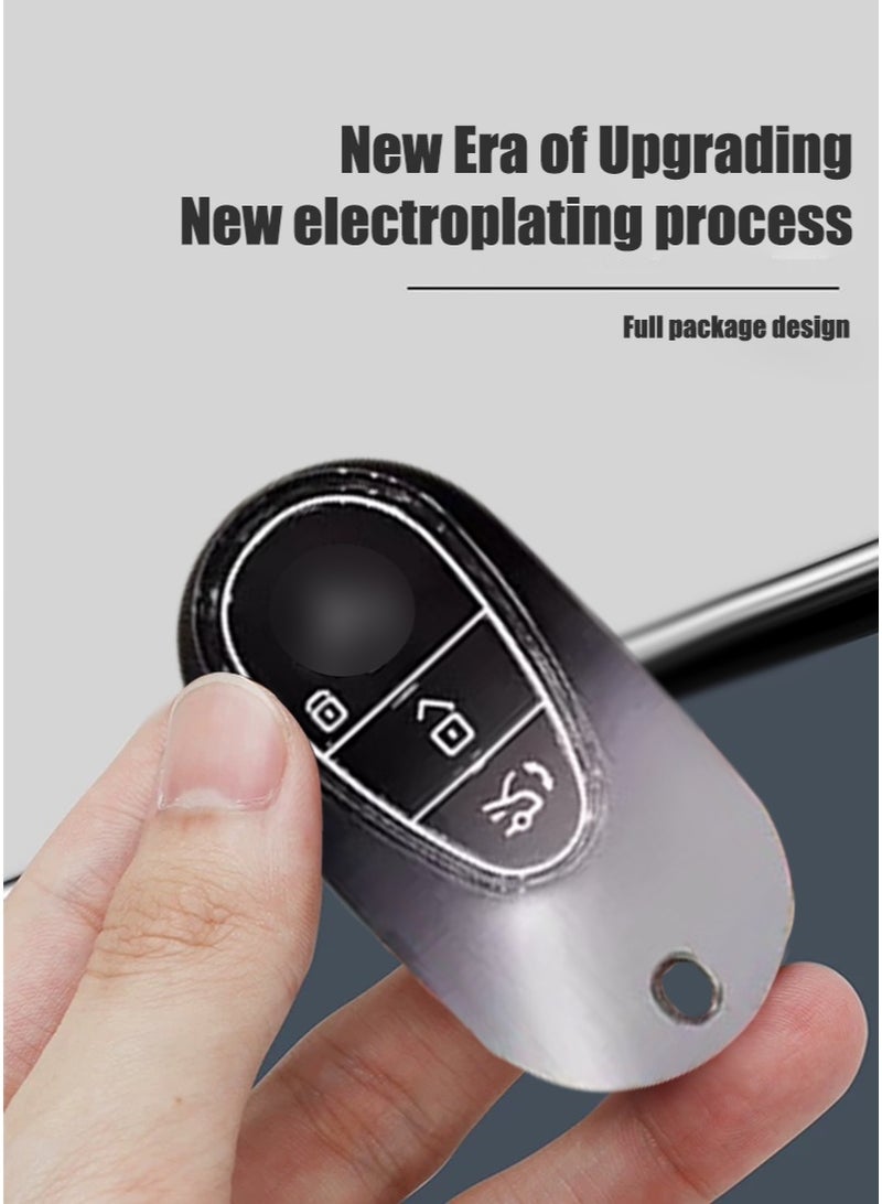 بنز واقي مفتاح السيارة مناسب لمفاتيح سيارة مرسيدس بنز الجديدة ، ومفاتيح السيارة الراقية والعصرية والمعبئة بشكل مثالي ، والتي تحمي تمامًا مفاتيح السيارة ومقاومة للتآكل. - Image 2