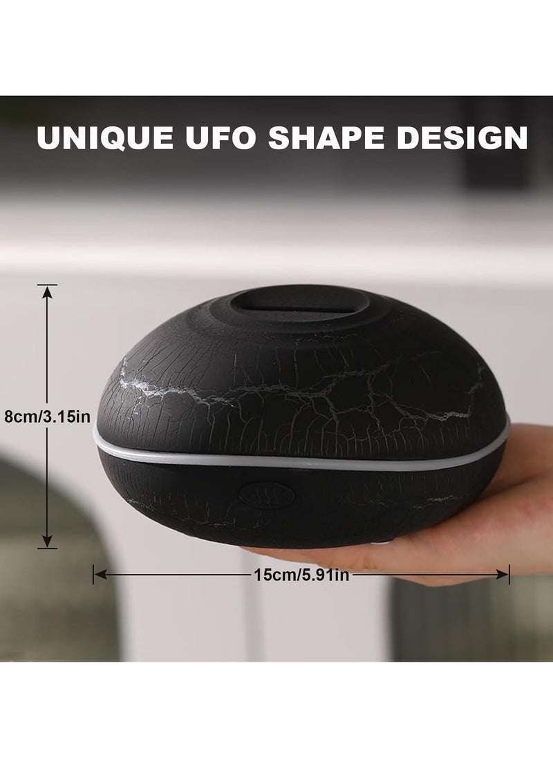 Alruht - 200ml Colorful Volcano Diffuser, Humidifier, Fragrance Scent Essential Oils Diffusers, Ultrasonic Flame Fire Humidifier with Auto-Off Protection Cool Mist Diffuser for Yoga(Full Crack Flame) - Image 1