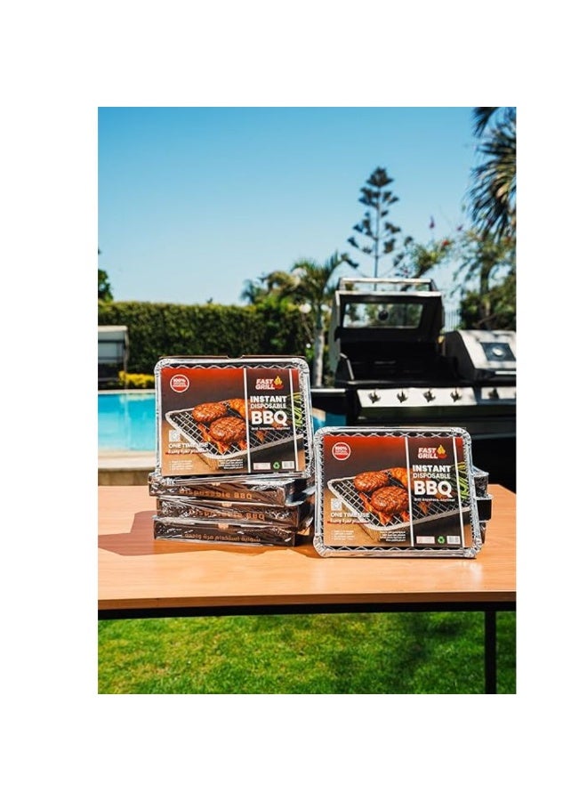 Fast Grill Fast Grill pack of 6 Instant Disposable BBQ 30x25cm  - Image 5