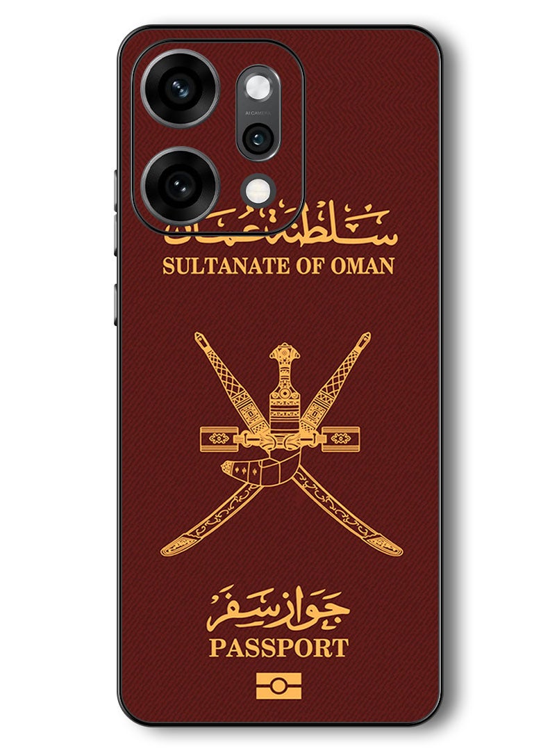 Theodor Case Compatible with Oppo Reno 14 Pro 6.83 Inch Protection Shockproof Bumper Cover Oman Passport - Image 1