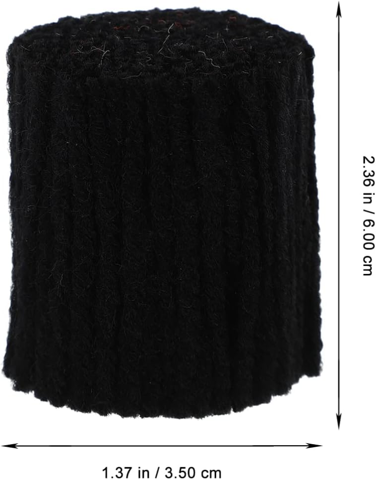 klarako 10 Rolls Latch Hook Yarn Rug Yarn Sewing Replace Yarn Threads Bundles Rug for DIY Latch Knitting Making Pillowcases Blankets Carpets Black - Image 2