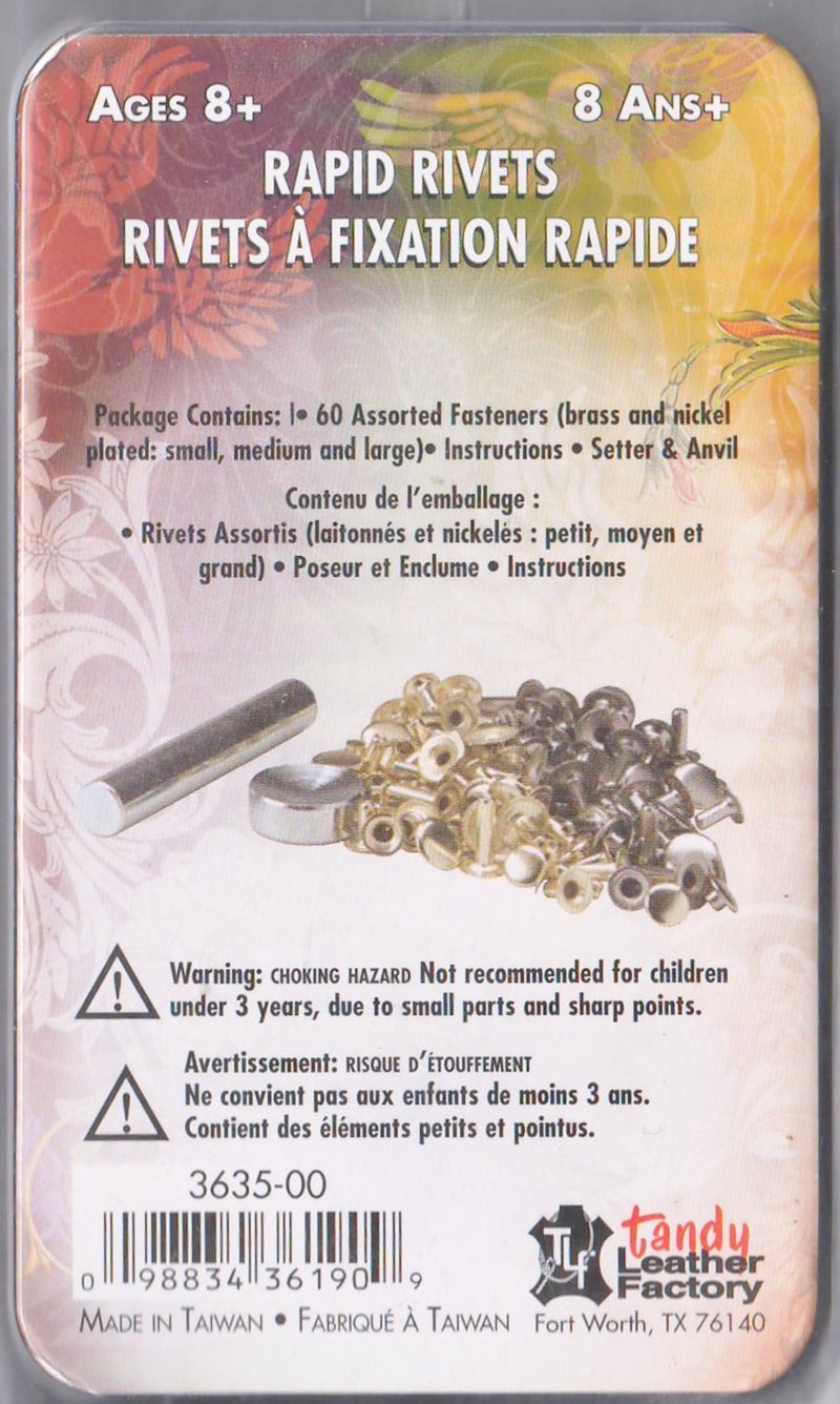 Tandy Leather Factory 3635 Easy-To-Do Series Rapid Rivets