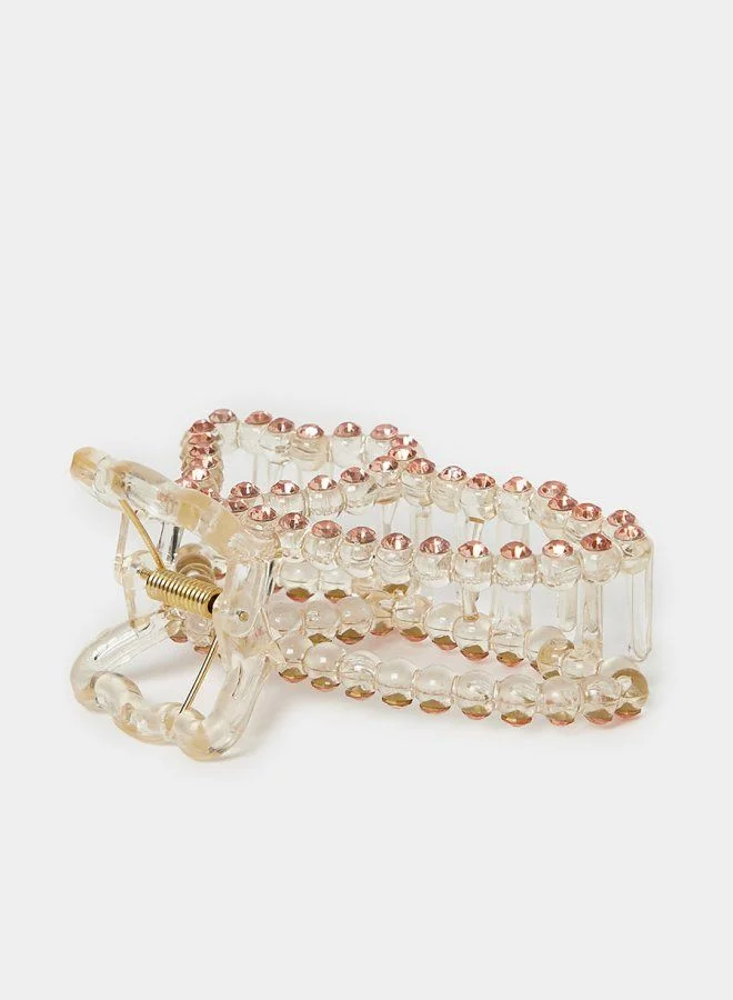 Styli Butterfly Design Embellished Claw Clip