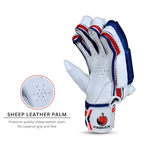 Prokick PVC Stealth Cricket Batting Gloves|High-Performance Batting Gloves|Suitable For Unisex|Professional Batting Gloves|Lh Batting Gloves|Men's/Adult Batting Gloves - Lh - Men's/Adult - Image 4