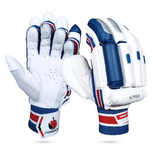 Prokick PVC Stealth Cricket Batting Gloves|High-Performance Batting Gloves|Suitable For Unisex|Professional Batting Gloves|Lh Batting Gloves|Men's/Adult Batting Gloves - Lh - Men's/Adult - Image 1