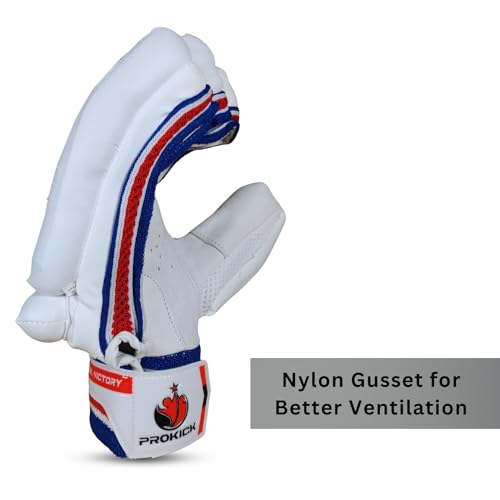 Prokick PVC Stealth Cricket Batting Gloves|High-Performance Batting Gloves|Suitable For Unisex|Professional Batting Gloves|Lh Batting Gloves|Men's/Adult Batting Gloves - Lh - Men's/Adult - Image 5