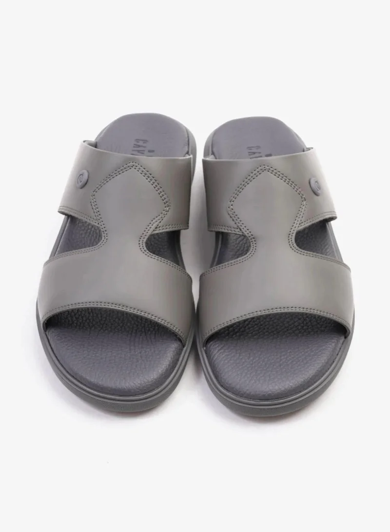 UOMO Cavalier  Uomo Cavalier Stylish Comfortable Footbed, Adjustable Side Clasp Grey for Men | Best Price UAE