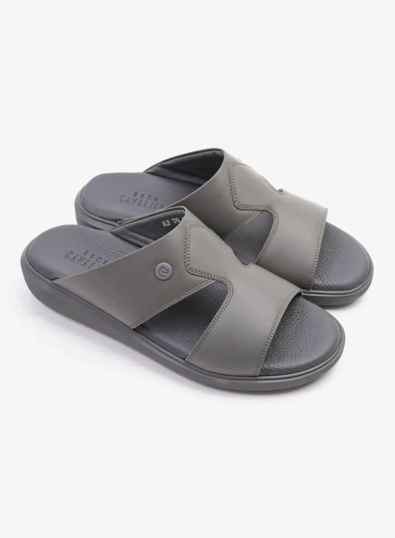UOMO Cavalier  Uomo Cavalier Stylish Comfortable Footbed, Adjustable Side Clasp Grey for Men | Best Price UAE