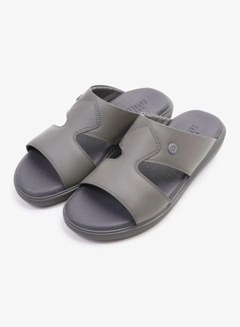 UOMO Cavalier  Uomo Cavalier Stylish Comfortable Footbed, Adjustable Side Clasp Grey for Men | Best Price UAE