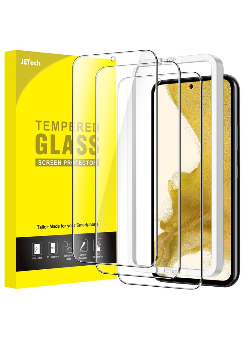 Jetech Screen Protector For Samsung Galaxy S22 5g 6.1 Inch Tempered Glass Film With Easy Installation Tool Fingerprint Id Compatible Hd Clear 3 Pack - Image 1